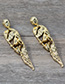 Fashion Gold Metal Human Earrings