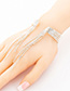 Fashion Gold Multi-row Starry Diamond Wire Bracelet