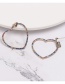 Fashion Color Heart-shaped Diamond Stud Earrings