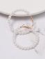 Fashion White Circle Pearl Earrings