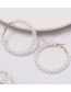 Fashion White Circle Pearl Earrings