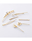 Fashion Three-piece Bow Love Pearl Diamond Metal Hair Clip Set