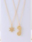 Fashion Gold Snowflake Necklace Set