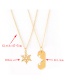 Fashion Gold Snowflake Necklace Set