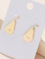 Fashion Gold Alloy Pear Earrings