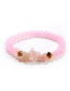 Fashion Pink Turtle Irregular Crystal Love Fox Map 5 Piece Bracelet