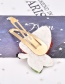 Fashion Red Alloy Resin Pearl Strawberry Hair Clip