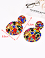 Fashion Multi-color Alloy Stud Earrings