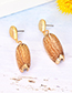 Fashion Gold Alloy Water Drop Shell Earrings