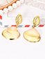 Fashion Gold Alloy Crab Claw Shell Earrings
