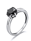 Fashion Silver  Silver Zircon Geometric Ring
