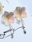 Fashion Color Flower And Diamond Earrings