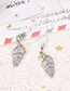 Fashion Black Alloy Shell Starfish Conch Stud Earring Set
