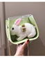 Fashion Green Simulation Bunny Pearl Lock Shoulder Bag