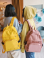 Fashion Yellow Waterproof Zipper Backpack