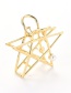 Fashion Rose Gold Pearl Hollow Five-pointed Star Grab