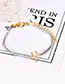 Fashion Gold Alloy Wax Rope Elephant Crown Bracelet Set