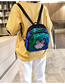 Fashion Green Cat Sequin Children's Backpack