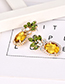 Fashion Gold Alloy Studded Pineapple Earrings