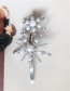 Fashion Silver Pearl Beads Snowflake Star Hair Clip