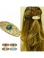 Fashion Ancient Gold Ruby Alloy Pattern Pine Stone Hairpin