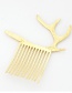 Fashion Silver Alloy Antler Hair Comb