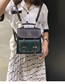 Fashion Brown Contrast Shoulder Bag