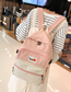 Fashion Pink Colorblock Backpack