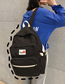 Fashion Black Colorblock Backpack
