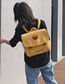 Fashion Yellow Cartoon Canvas Backpack