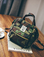 Fashion Camouflage Canvas Backpack Shoudlder Bag