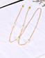 Fashion Gold Alloy Pearl Glasses Hanging Chain