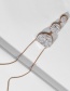 Fashion Ancient Gold Resin Crystal Silver Plated Alloy Necklace