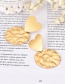 Fashion Gold Alloy Love Round Earrings