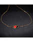 Fashion Love Heart-shaped Drop Oil Necklace