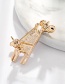 Fashion Color Alloy Dripping White Horse Brooch