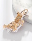 Fashion Color Alloy Drop Oil Diamond Rabbit Brooch