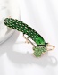 Fashion Color Alloy Drop Oil And Diamond Peacock Brooch