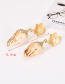 Fashion Gold Alloy Flower Conch Earrings