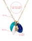 Fashion Gold Multi-layer Resin Necklace