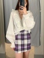 Fashion Color Plaid A-line Skirt