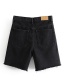 Fashion Black Washed Denim Five-pointed Shorts