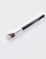 Fashion Black + Silver Pvc-single-high-end Wooden Handle-black Silver-blush Brush