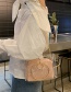 Fashion Brown Transparent Letter Chain Single Shoulder Messenger Bag