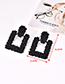 Fashion Red Alloy Square Earrings