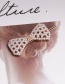 Fashion Triangle Pearl Bow Love Diamond Hair Clip