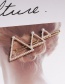Fashion Triangle Pearl Bow Love Diamond Hair Clip