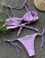 Fashion Purple Light Bright Split Swimsuit