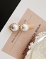 Fashion Champagne Drill Diamond Pearl Hair Clip