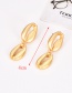 Fashion Gold Alloy Shell Earrings